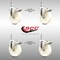 Service Caster 5 Inch 316SS Nylon Wheel Swivel 1/2 Inch Threaded Stem Caster Set Lock Brake SCC SCC-SS316TSTTL20S514-NYS-121315-4 - alternate 4